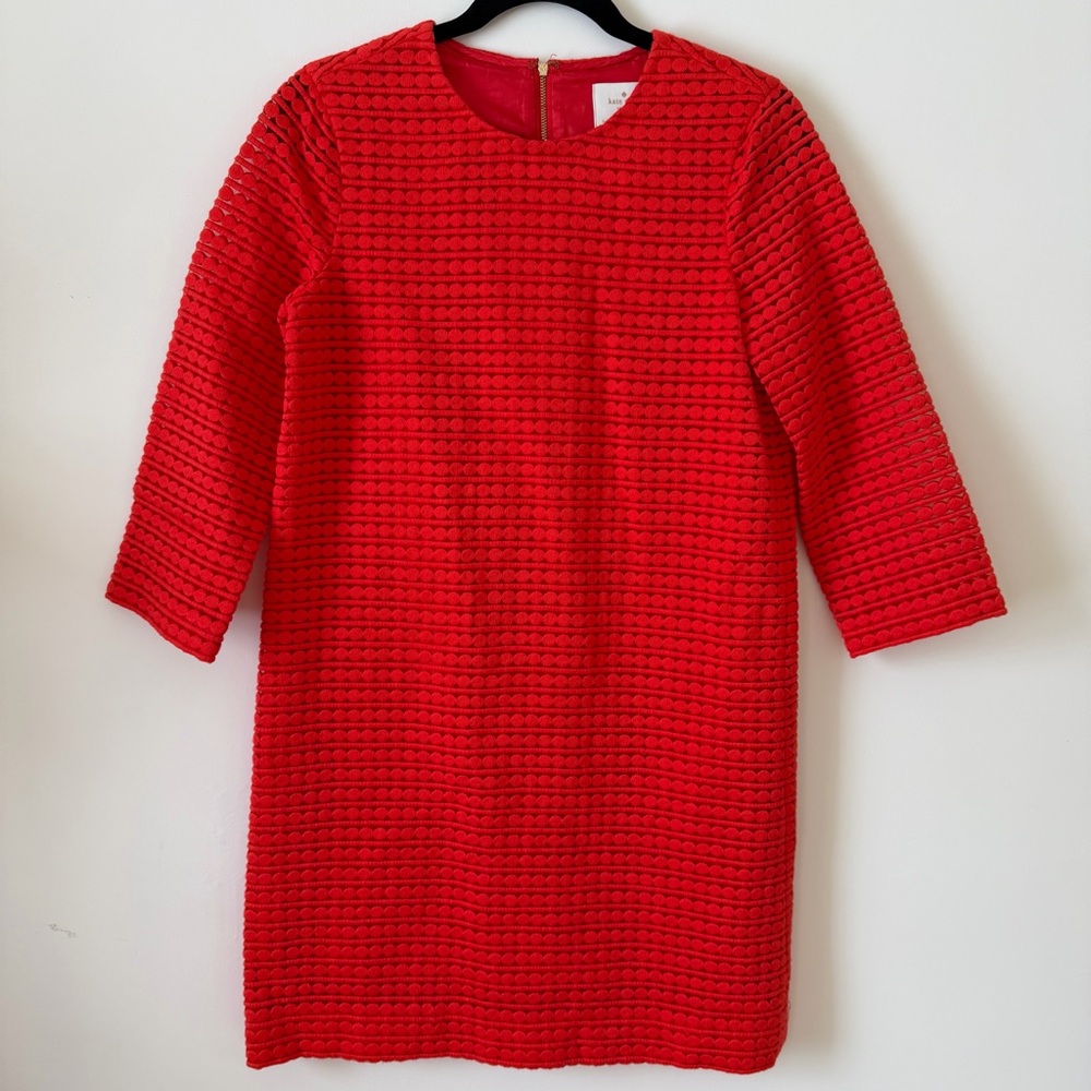 Kate Spade Ashby Shift Dress Red Size 4 NWOT